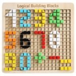 ⁦Mosaïque pixel en bois – 370 pièces⁩ - الصورة ⁦4⁩
