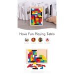 ⁦Tableau Tangram et Tetris en bois⁩ - الصورة ⁦2⁩