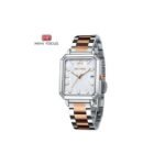⁦Montre Femme MINI FOCUS MF0472L Rectangulaire – Bicolore Or Rose et Argent⁩ - الصورة ⁦4⁩