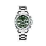 ⁦Montre Femme MINI FOCUS MF0466L Multifonction – Argentée, Cadran Vert⁩ - الصورة ⁦4⁩