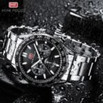 ⁦Montre Homme MINI FOCUS R04003 Chronographe – Cadran Noir, Acier⁩ - الصورة ⁦5⁩