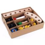 ⁦Jeu d'assemblage en bois – blocs de construction⁩ - الصورة ⁦4⁩