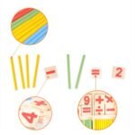 ⁦Jeu de chiffres en bois – comptage Montessori⁩ - الصورة ⁦4⁩
