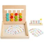 ⁦Logic Game 4 couleurs – jeu de réflexion en bois⁩ - الصورة ⁦3⁩
