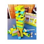 ⁦Tour d'équilibre multifonction en bois avec marteau – 54 pièces⁩ - الصورة ⁦4⁩
