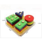 ⁦Blocs Montessori en bois – 4 colonnes⁩ - الصورة ⁦4⁩