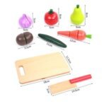 ⁦Fruits et légumes à couper en bois – velcro⁩ - الصورة ⁦4⁩