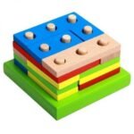 ⁦Colonnes géométriques à assembler – Montessori⁩ - الصورة ⁦4⁩