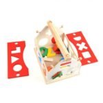 ⁦Maison en bois – formes et chiffres à encastrer⁩ - الصورة ⁦4⁩
