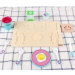 ⁦Set petit-déjeuner en bois – 12 pièces⁩ - الصورة ⁦4⁩