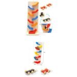 ⁦Rampe à voitures en bois – 3 voitures⁩ - الصورة ⁦4⁩