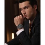 ⁦Montre Homme BENYAR 51060 Chronographe – Tout Noir, Bracelet Acier Noir⁩ - الصورة ⁦6⁩