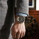 ⁦Montre Homme CURREN 8427 – Cadran Noir et Doré, Bracelet Bicolore Or et Argent⁩ - الصورة ⁦6⁩