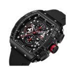 ⁦Montre Homme MINI FOCUS MF0399 Chronographe Tonneau – Noir, Touches Rouges⁩ - الصورة ⁦7⁩