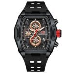⁦Montre Homme MINI FOCUS MF0437 Chronographe Tonneau – Tout Noir⁩ - الصورة ⁦5⁩