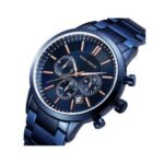 ⁦Montre Homme MINI FOCUS Chronographe – Tout Bleu⁩ - الصورة ⁦4⁩