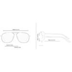 ⁦Lunettes de Soleil Polarisées Homme BARCUR BC8360 – Double Pont, Bleu Marine⁩ - الصورة ⁦4⁩