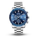⁦Montre Homme BENYAR 51040 Chronographe – Cadran et Lunette Bleus, Acier⁩ - الصورة ⁦5⁩