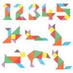 ⁦Pack 4 jeux de réflexion : Tangram, Hiqu, Snake Cube et cube⁩ - الصورة ⁦5⁩