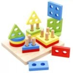 ⁦Blocs Montessori en bois – 4 colonnes⁩ - الصورة ⁦5⁩