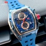 ⁦Montre Homme MINI FOCUS MF0399 Chronographe Tonneau – Bracelet Bleu⁩ - الصورة ⁦3⁩