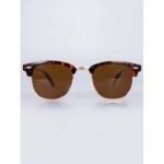 ⁦Lunettes de Soleil Polarisées Unisexe BARCUR BC3017 – Clubmaster, Écaille⁩ - الصورة ⁦5⁩