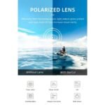 ⁦Lunettes de Soleil Polarisées Unisexe BARCUR BC2604 – Rondes Effet Bois, Pont Argenté⁩ - الصورة ⁦5⁩