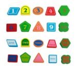 ⁦Boîte d'intelligence en bois – 10 formes à encastrer⁩ - الصورة ⁦5⁩