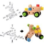 ⁦Jeu d'assemblage en bois – blocs de construction⁩ - الصورة ⁦5⁩