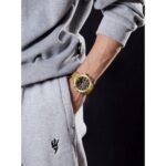 ⁦Montre Homme NAVIFORCE NF9217 Analogique-Digitale – Dorée, Cadran Noir⁩ - الصورة ⁦6⁩