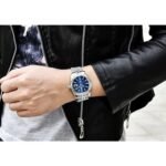 ⁦Montre Homme PAGANI DESIGN Automatique – Cadran Bleu, Lunette Cannelée, Bracelet Jubilé⁩ - الصورة ⁦2⁩