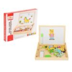 ⁦Tableau magnétique double face + 71 pièces de puzzle⁩ - الصورة ⁦2⁩