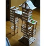 ⁦Blocs de construction en bois naturel – 300 pièces⁩ - الصورة ⁦8⁩