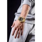 ⁦Montre Homme NAVIFORCE NF9217 Analogique-Digitale – Dorée, Cadran Noir⁩ - الصورة ⁦7⁩