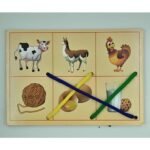 ⁦Thread Picture – cartes à fils : chiffres, animaux, formes⁩ - الصورة ⁦7⁩