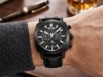 ⁦Montre Homme BENYAR 5205 Chronographe 43 mm – Tout Noir⁩ - الصورة ⁦7⁩