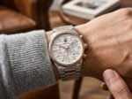 ⁦Montre Homme BENYAR 5214 Chronographe – Bicolore Argent et Or Rose, Cadran Argenté⁩ - الصورة ⁦5⁩