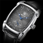 ⁦Montre Homme BENYAR 5114 – Boîtier Tonneau Argenté, Cadran Noir, Cuir Noir⁩ - الصورة ⁦10⁩