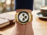 ⁦Montre Homme MINI FOCUS MF0613 Multifonction – Doré, Cadran Blanc⁩ - الصورة ⁦10⁩