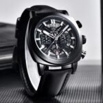 ⁦Montre Homme BENYAR 5205 Chronographe 43 mm – Tout Noir⁩ - الصورة ⁦2⁩
