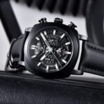 ⁦Montre Homme BENYAR 5205 Chronographe 43 mm – Tout Noir⁩ - الصورة ⁦4⁩