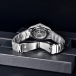 ⁦Montre Homme BENYAR 5185 Automatique – Cadran Noir, Bracelet Acier⁩ - الصورة ⁦4⁩