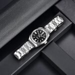 ⁦Montre Homme BENYAR 5185 Automatique – Cadran Noir, Bracelet Acier⁩ - الصورة ⁦5⁩