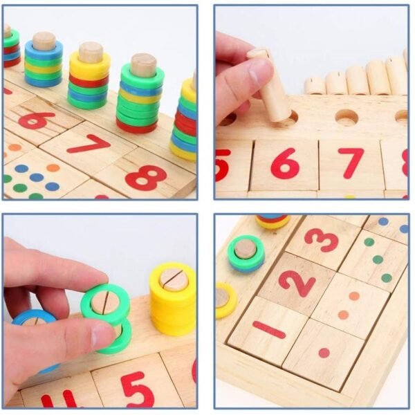 Tableau Montessori des mathématiques – anneaux et colonnes