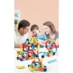 ⁦Jeu de construction magnétique – 64 boules et tiges⁩ - الصورة ⁦3⁩