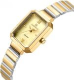 ⁦Montre Femme NAVIFORCE NF5050 Rectangulaire – Toute Dorée⁩ - الصورة ⁦6⁩