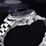 ⁦Montre Homme BENYAR 51087 Chronographe – Cadran Noir et Compteurs Argentés, Acier⁩ - الصورة ⁦3⁩