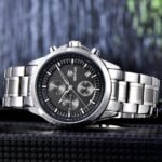 ⁦Montre Homme BENYAR 5210 Chronographe – Cadran Gris, Acier⁩ - الصورة ⁦3⁩