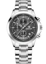 ⁦Montre Homme BENYAR 5210 Chronographe – Cadran Gris, Acier⁩ - الصورة ⁦4⁩