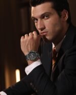 ⁦Montre Homme BENYAR 51060 Chronographe – Tout Noir, Bracelet Acier Noir⁩ - الصورة ⁦4⁩